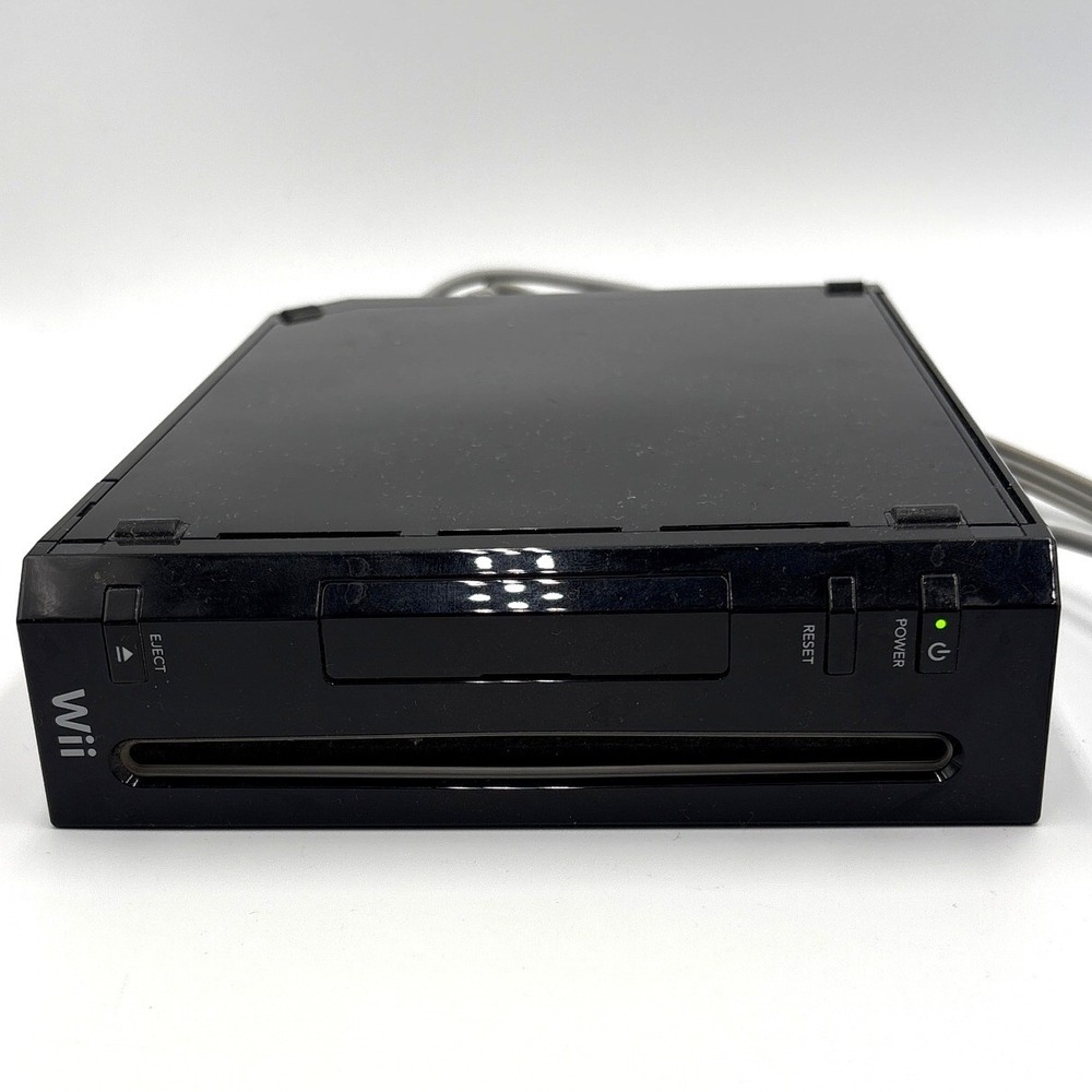 Nintendo Wii Black Console RVL-001 GameCube Compatible Bundle Untested - Picture 3 of 11